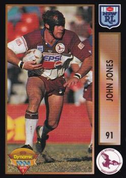 1994 Dynamic Rugby League Series 1 #91 John Jones Front